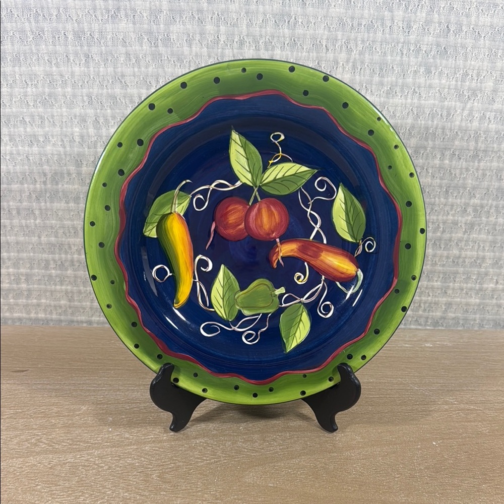 Laurie Gates Ware Blue Ceramic Dish